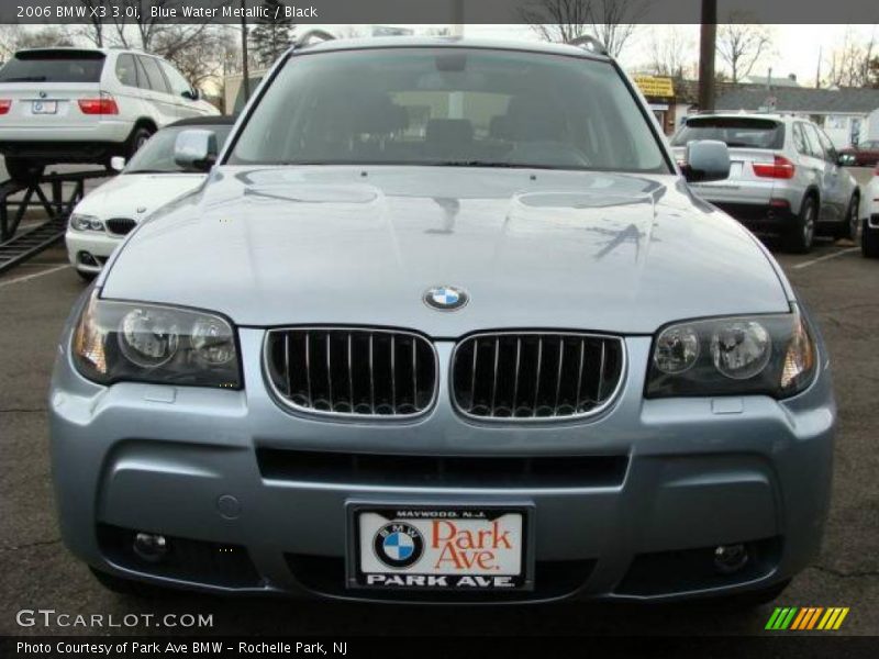 Blue Water Metallic / Black 2006 BMW X3 3.0i