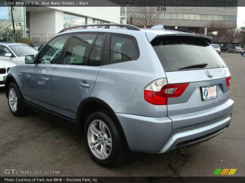 Blue Water Metallic / Black 2006 BMW X3 3.0i