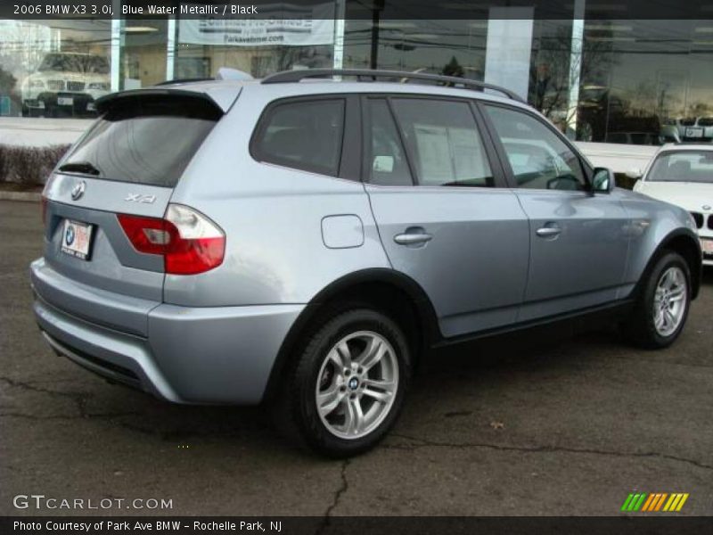 Blue Water Metallic / Black 2006 BMW X3 3.0i