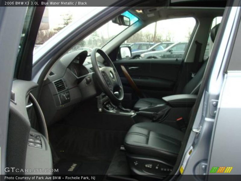 Blue Water Metallic / Black 2006 BMW X3 3.0i