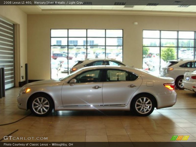 Mercury Silver Metallic / Light Gray 2008 Lexus LS 460