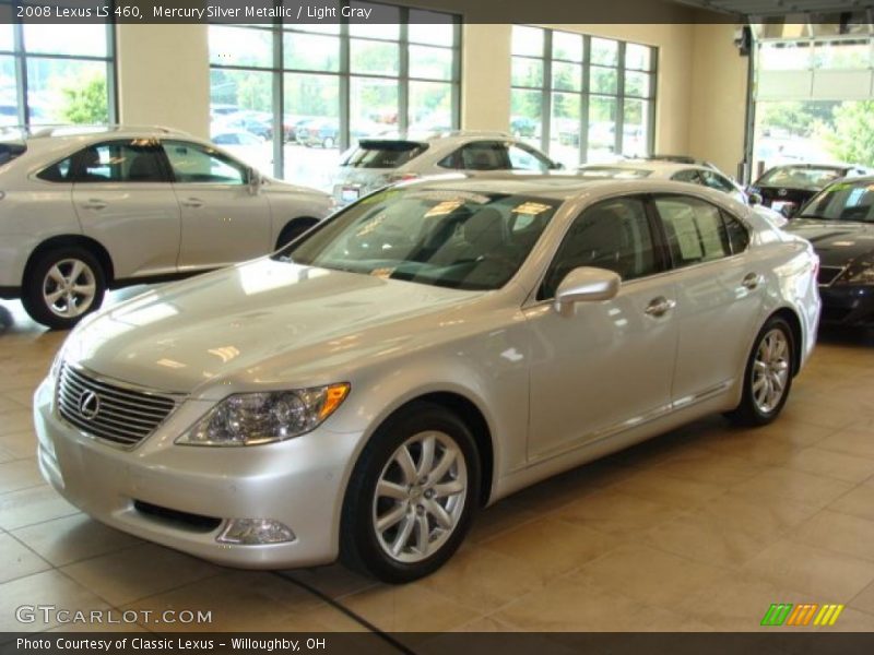 Mercury Silver Metallic / Light Gray 2008 Lexus LS 460