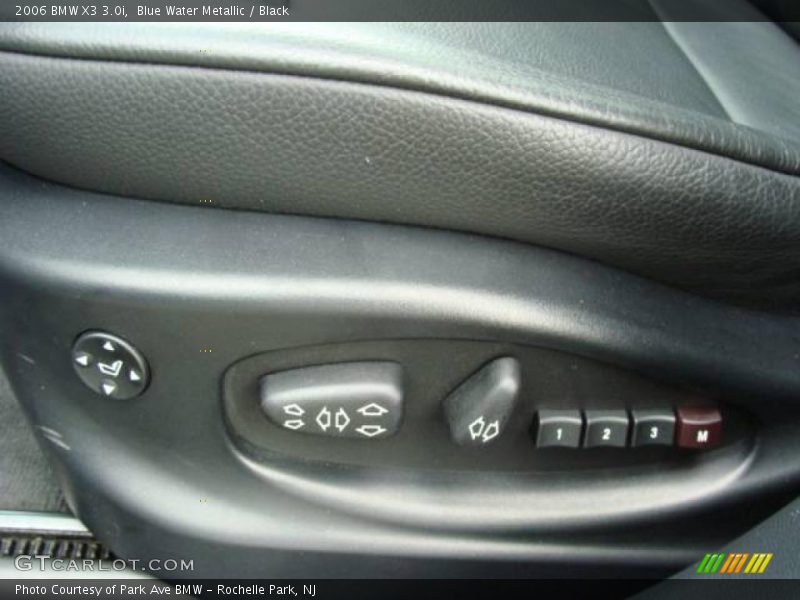 Blue Water Metallic / Black 2006 BMW X3 3.0i