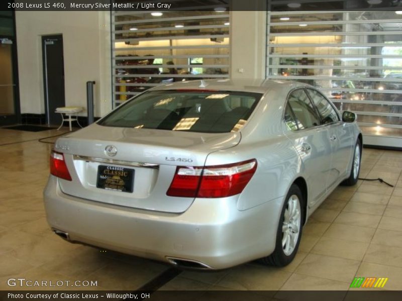 Mercury Silver Metallic / Light Gray 2008 Lexus LS 460
