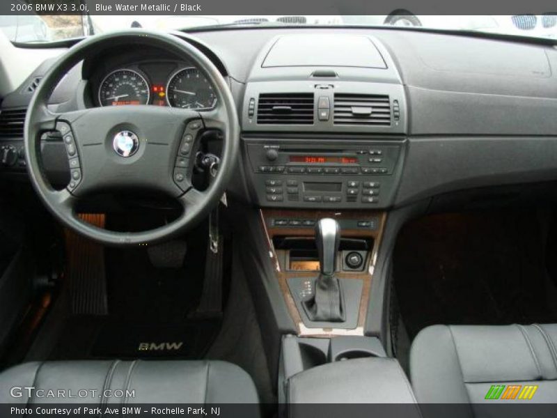 Blue Water Metallic / Black 2006 BMW X3 3.0i