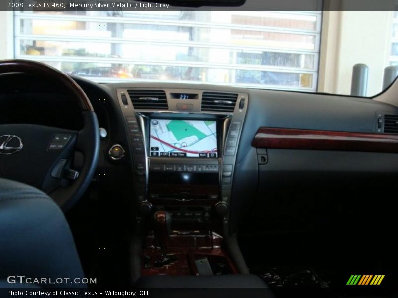 Mercury Silver Metallic / Light Gray 2008 Lexus LS 460
