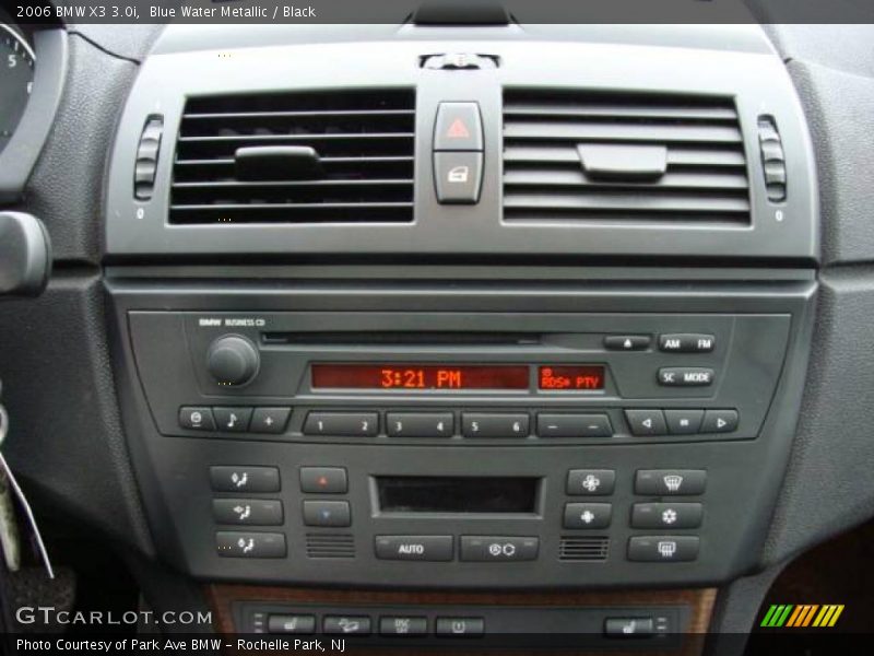 Blue Water Metallic / Black 2006 BMW X3 3.0i