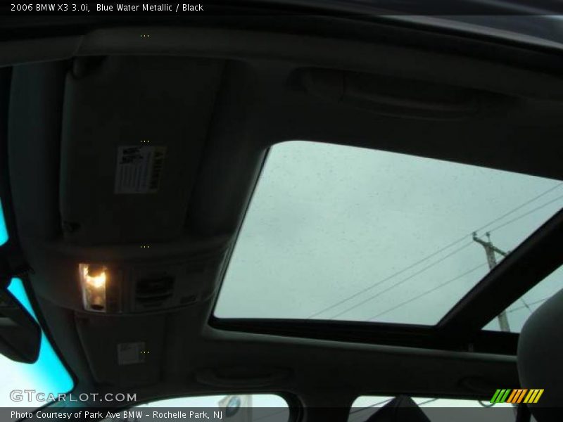Blue Water Metallic / Black 2006 BMW X3 3.0i