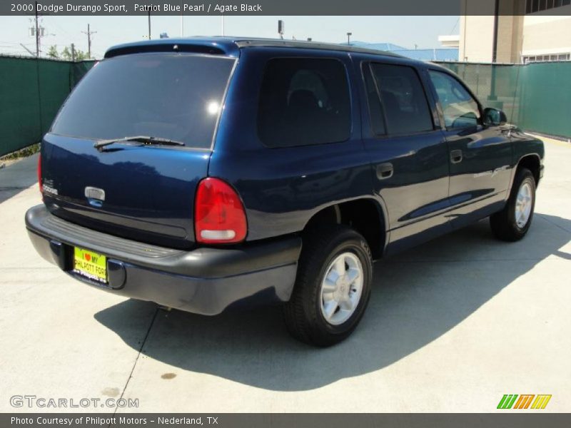Patriot Blue Pearl / Agate Black 2000 Dodge Durango Sport