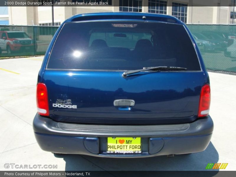 Patriot Blue Pearl / Agate Black 2000 Dodge Durango Sport