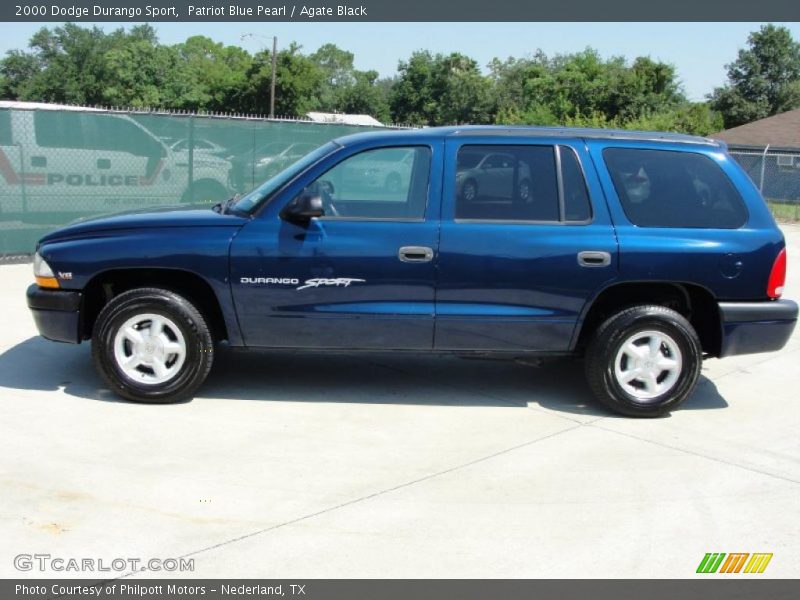 Patriot Blue Pearl / Agate Black 2000 Dodge Durango Sport