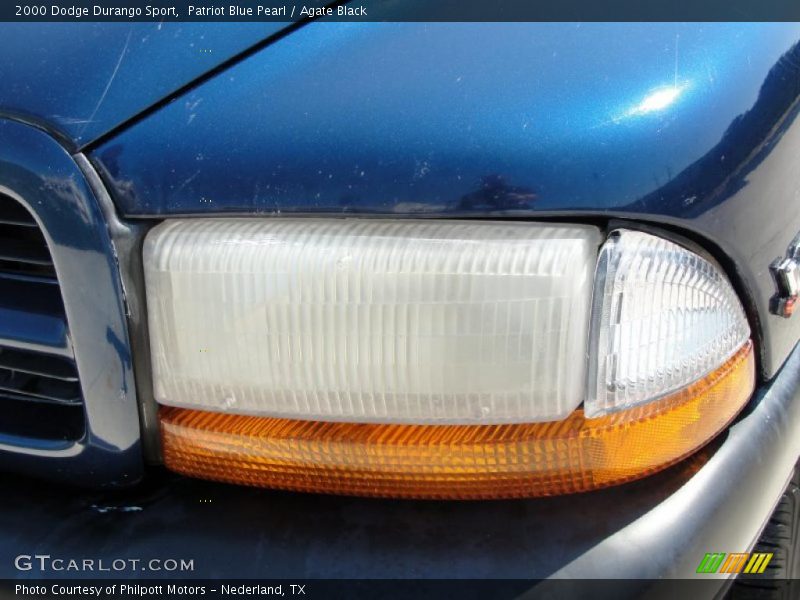Patriot Blue Pearl / Agate Black 2000 Dodge Durango Sport