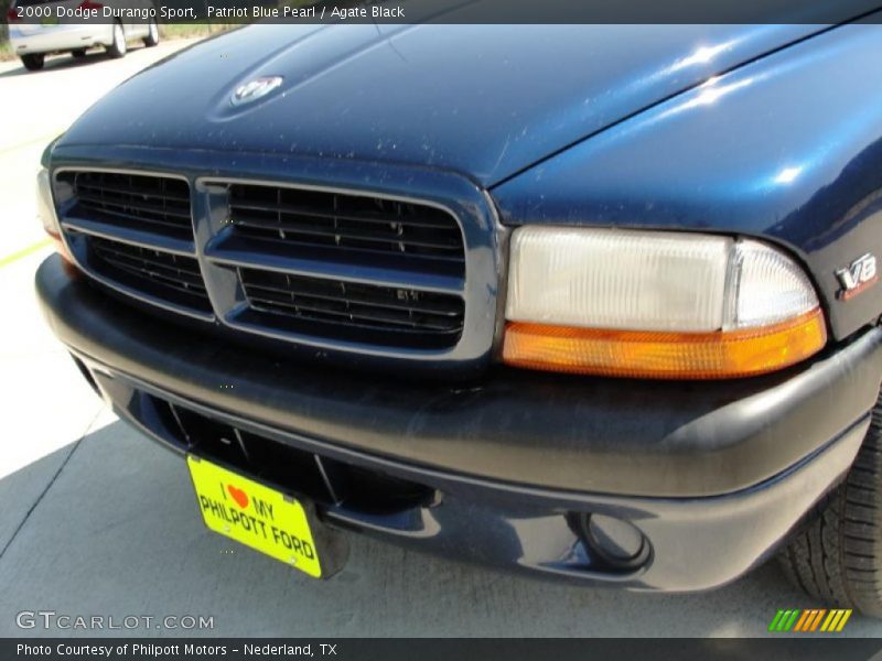 Patriot Blue Pearl / Agate Black 2000 Dodge Durango Sport