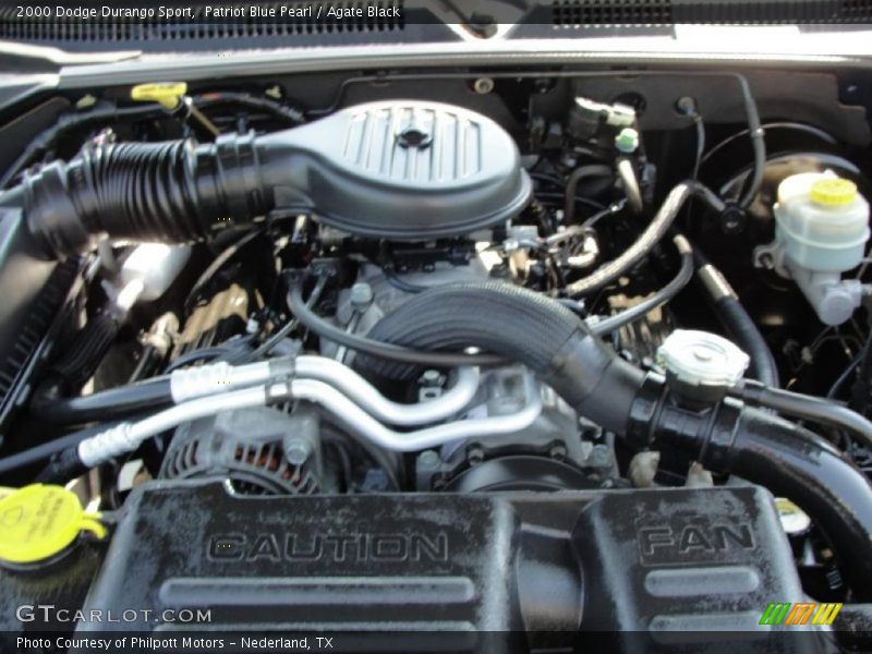 Patriot Blue Pearl / Agate Black 2000 Dodge Durango Sport