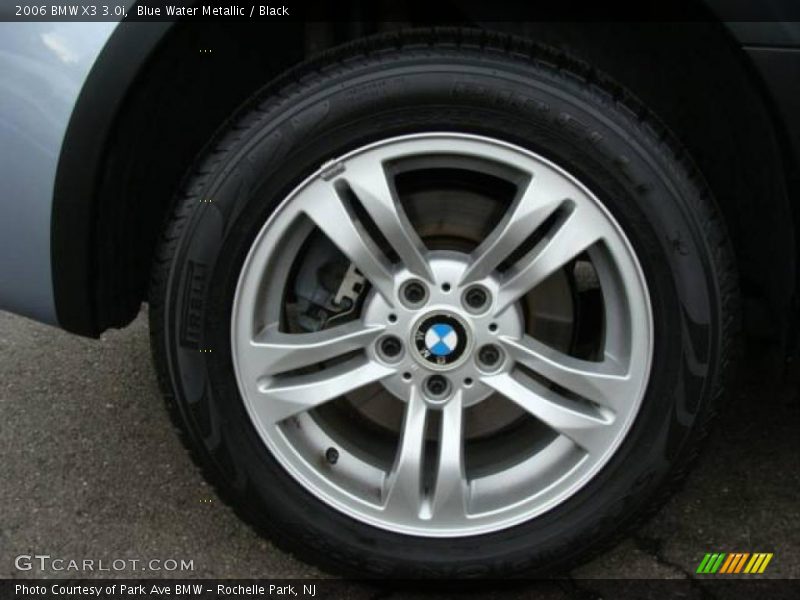 Blue Water Metallic / Black 2006 BMW X3 3.0i