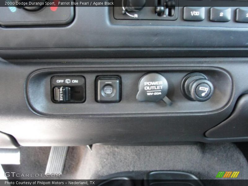 Patriot Blue Pearl / Agate Black 2000 Dodge Durango Sport