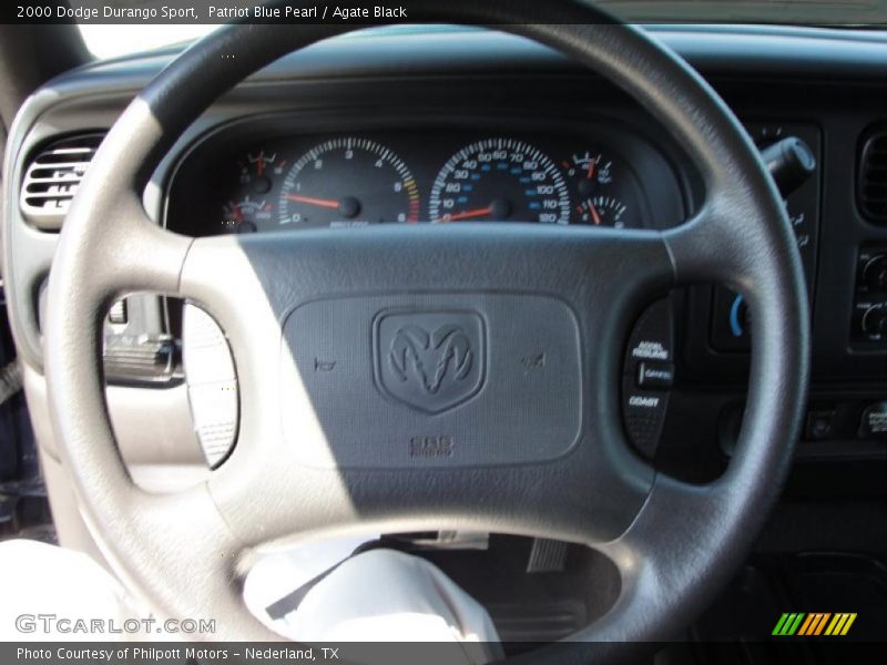 Patriot Blue Pearl / Agate Black 2000 Dodge Durango Sport