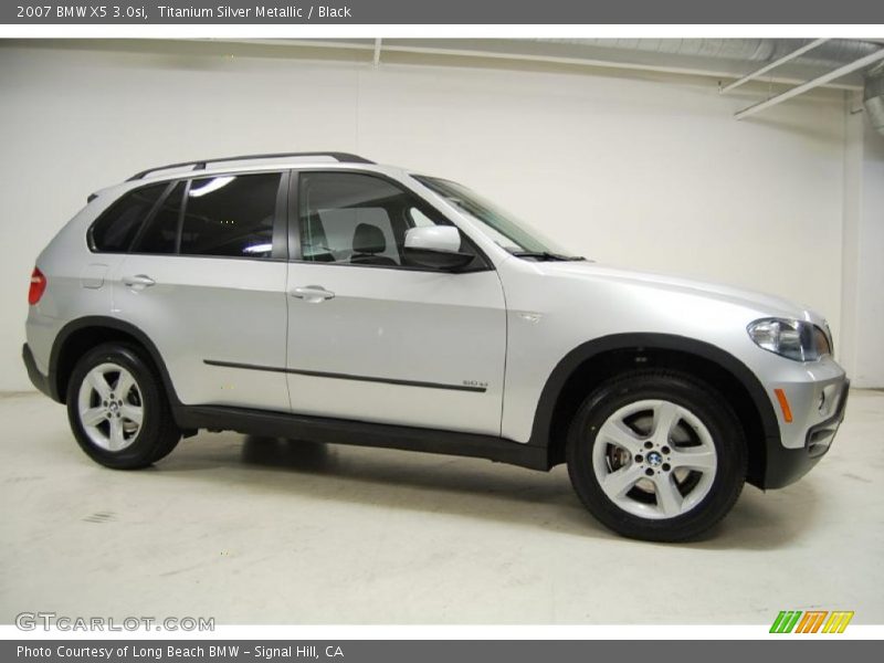 Titanium Silver Metallic / Black 2007 BMW X5 3.0si