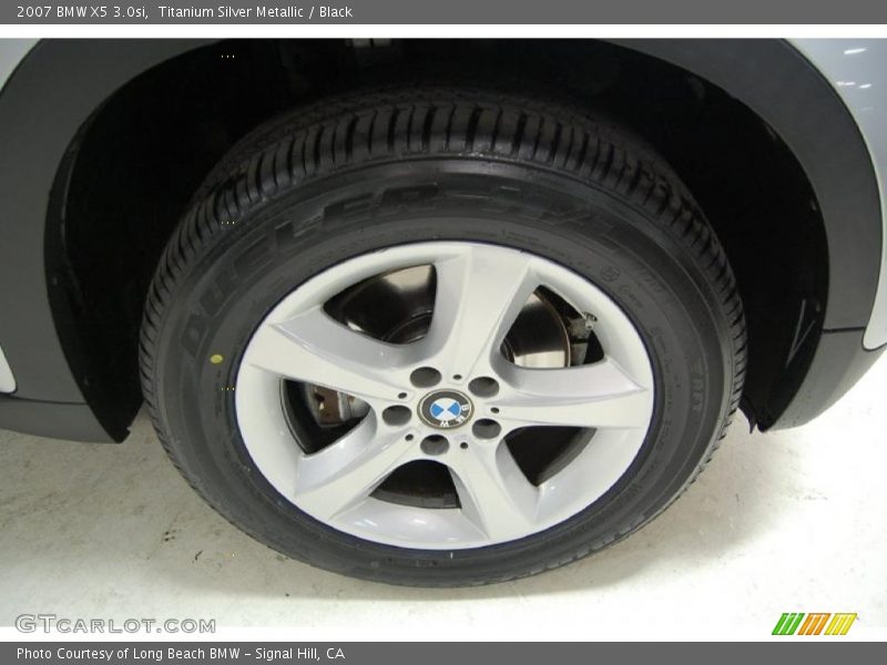 Titanium Silver Metallic / Black 2007 BMW X5 3.0si