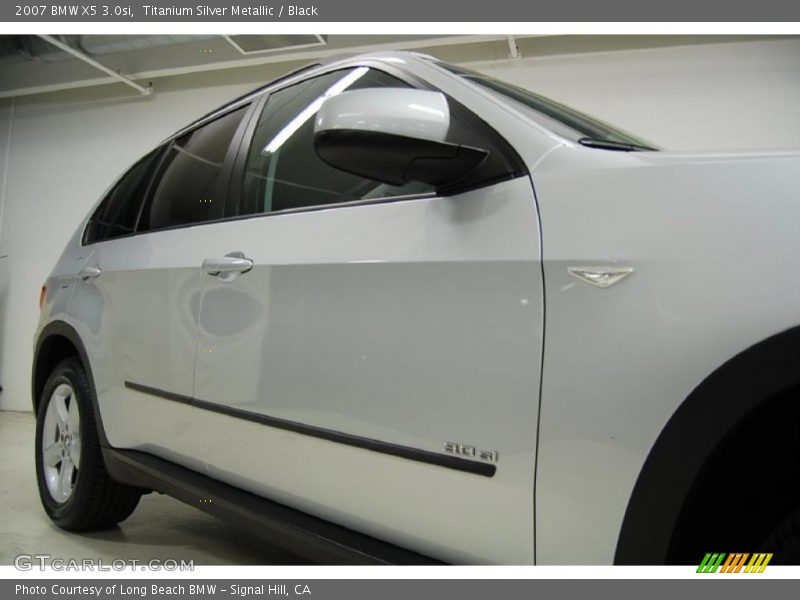 Titanium Silver Metallic / Black 2007 BMW X5 3.0si