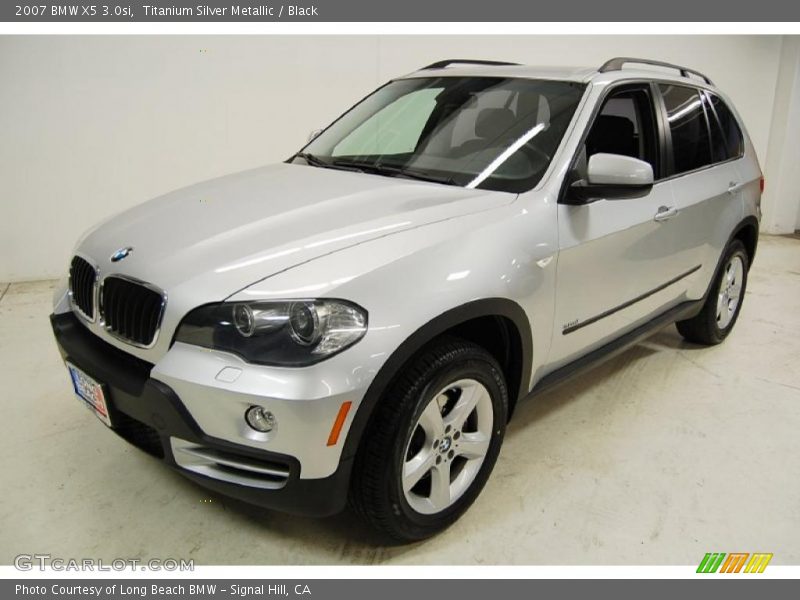 Titanium Silver Metallic / Black 2007 BMW X5 3.0si