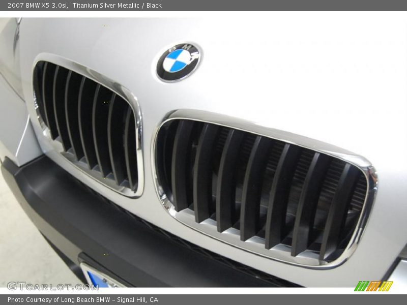 Titanium Silver Metallic / Black 2007 BMW X5 3.0si