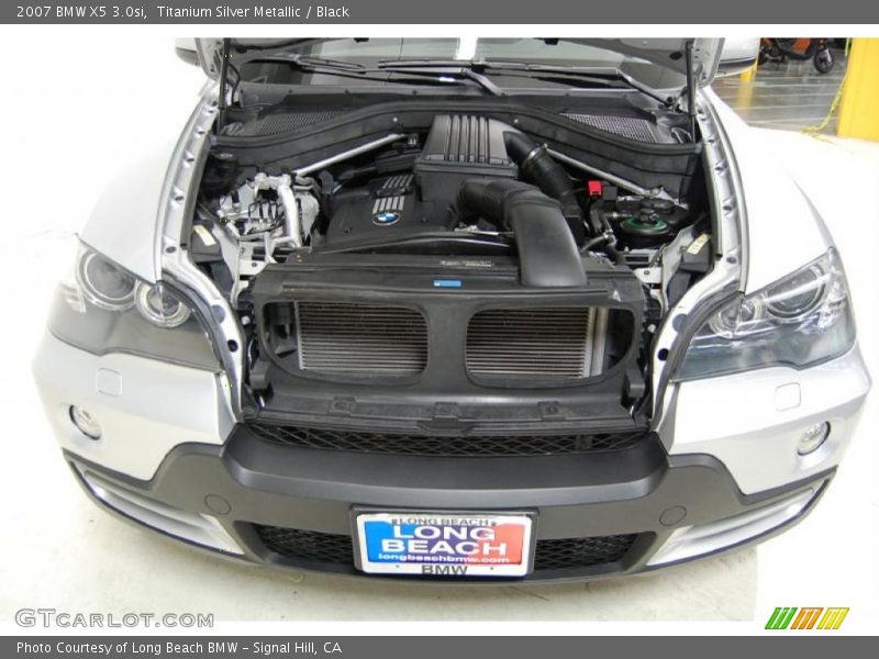 Titanium Silver Metallic / Black 2007 BMW X5 3.0si