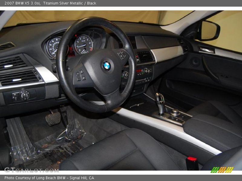 Titanium Silver Metallic / Black 2007 BMW X5 3.0si