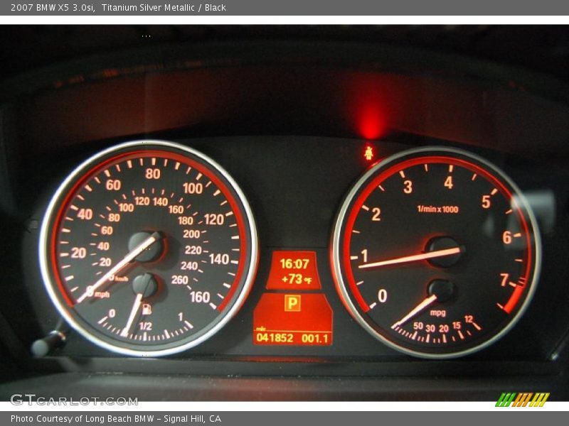 Titanium Silver Metallic / Black 2007 BMW X5 3.0si