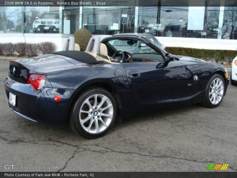 Monaco Blue Metallic / Beige 2006 BMW Z4 3.0i Roadster