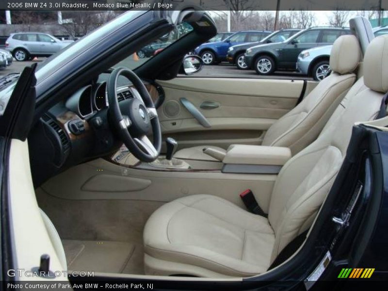 Monaco Blue Metallic / Beige 2006 BMW Z4 3.0i Roadster