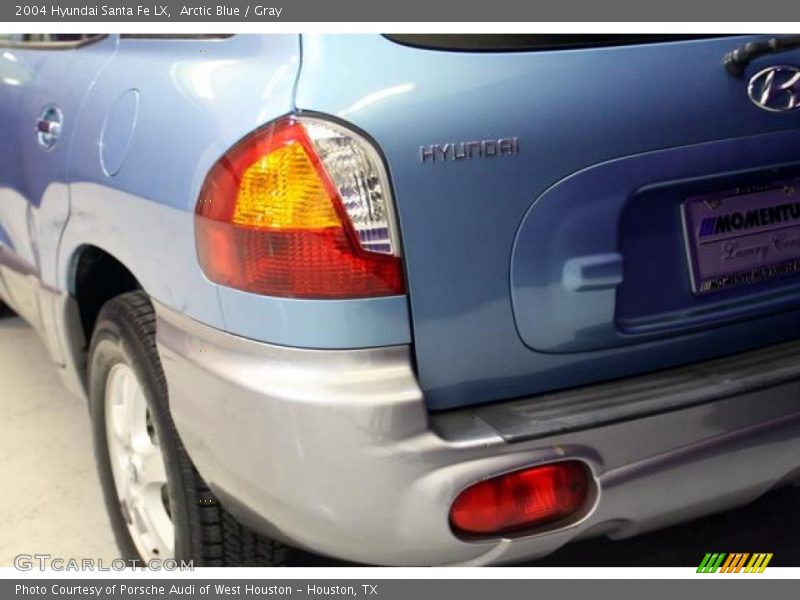 Arctic Blue / Gray 2004 Hyundai Santa Fe LX