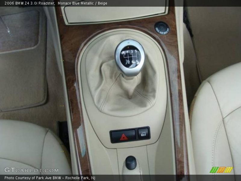 Monaco Blue Metallic / Beige 2006 BMW Z4 3.0i Roadster