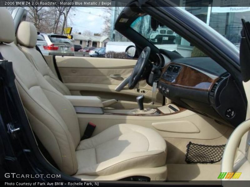 Monaco Blue Metallic / Beige 2006 BMW Z4 3.0i Roadster