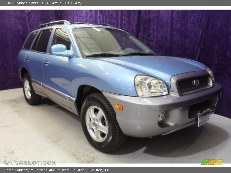 Arctic Blue / Gray 2004 Hyundai Santa Fe LX