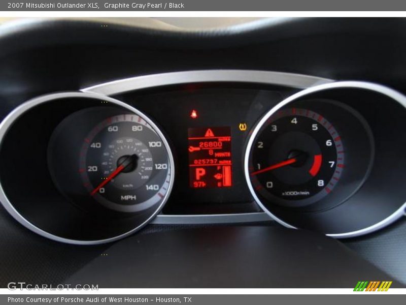 Graphite Gray Pearl / Black 2007 Mitsubishi Outlander XLS