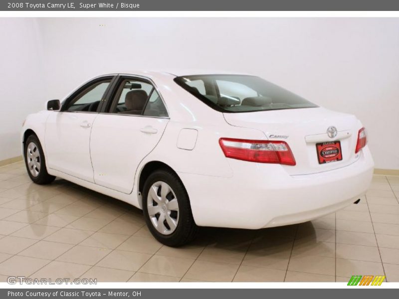 Super White / Bisque 2008 Toyota Camry LE