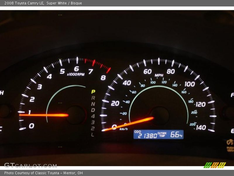 Super White / Bisque 2008 Toyota Camry LE