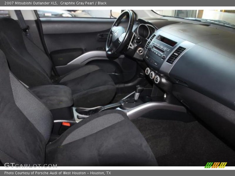 Graphite Gray Pearl / Black 2007 Mitsubishi Outlander XLS