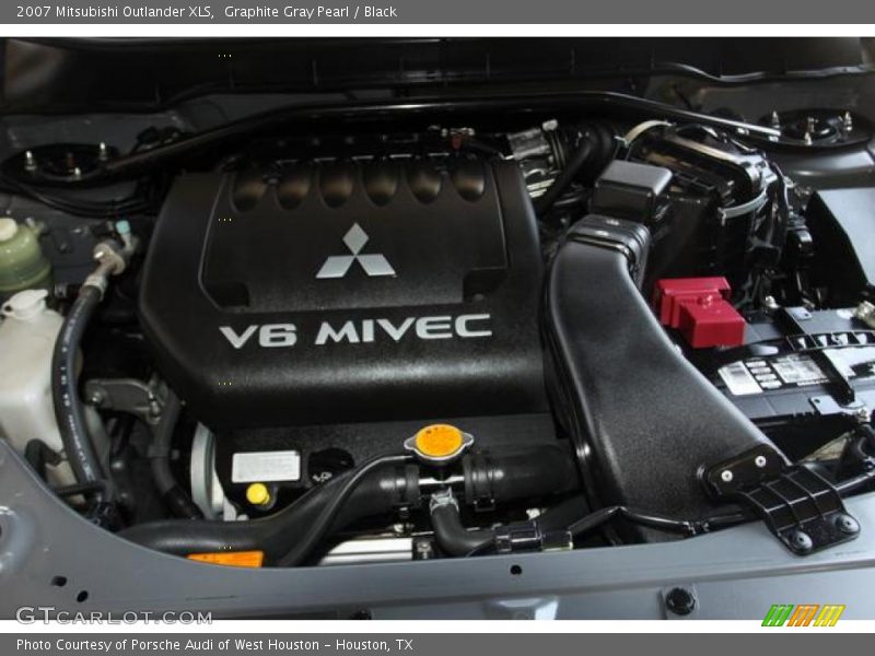 Graphite Gray Pearl / Black 2007 Mitsubishi Outlander XLS