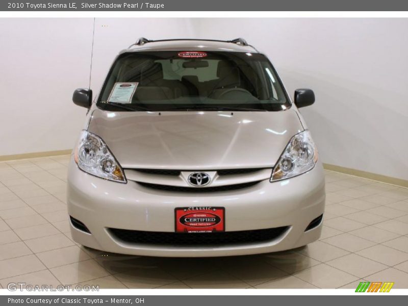 Silver Shadow Pearl / Taupe 2010 Toyota Sienna LE