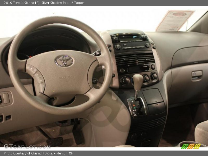 Silver Shadow Pearl / Taupe 2010 Toyota Sienna LE