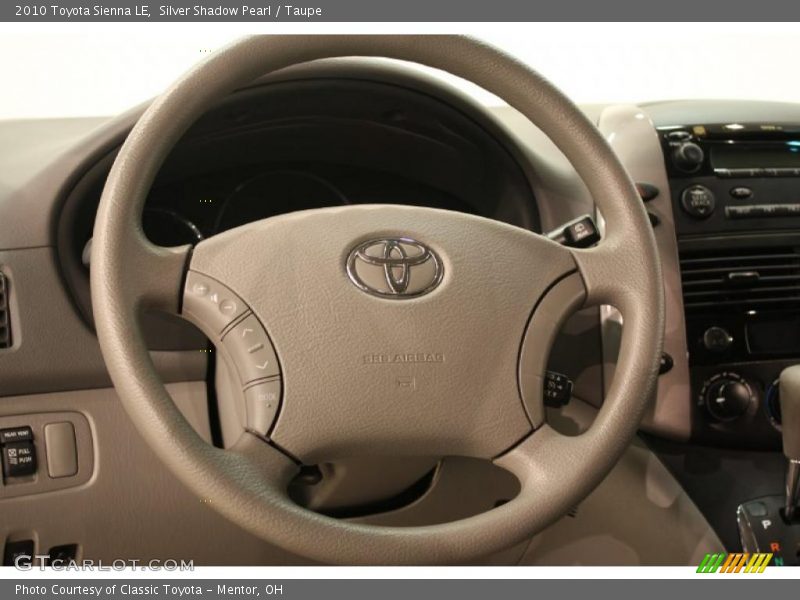 Silver Shadow Pearl / Taupe 2010 Toyota Sienna LE