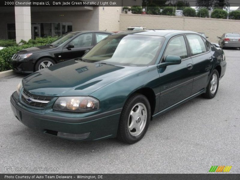 Dark Jade Green Metallic / Light Oak 2000 Chevrolet Impala LS