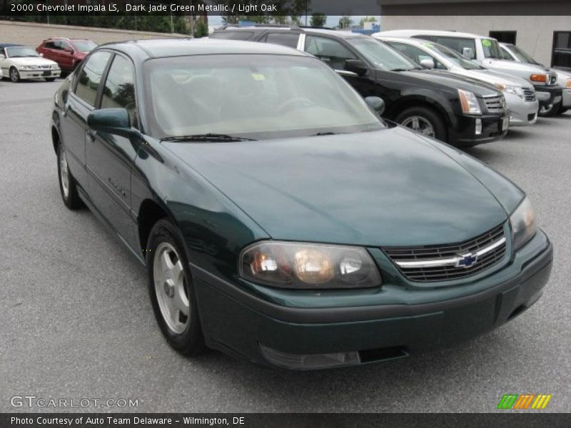 Dark Jade Green Metallic / Light Oak 2000 Chevrolet Impala LS