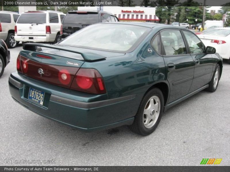 Dark Jade Green Metallic / Light Oak 2000 Chevrolet Impala LS