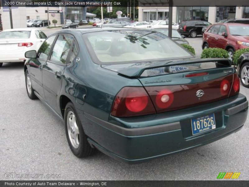 Dark Jade Green Metallic / Light Oak 2000 Chevrolet Impala LS