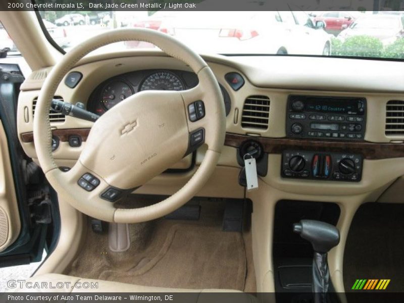 Dark Jade Green Metallic / Light Oak 2000 Chevrolet Impala LS