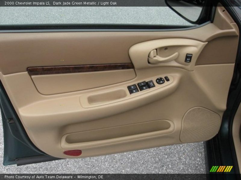 Dark Jade Green Metallic / Light Oak 2000 Chevrolet Impala LS