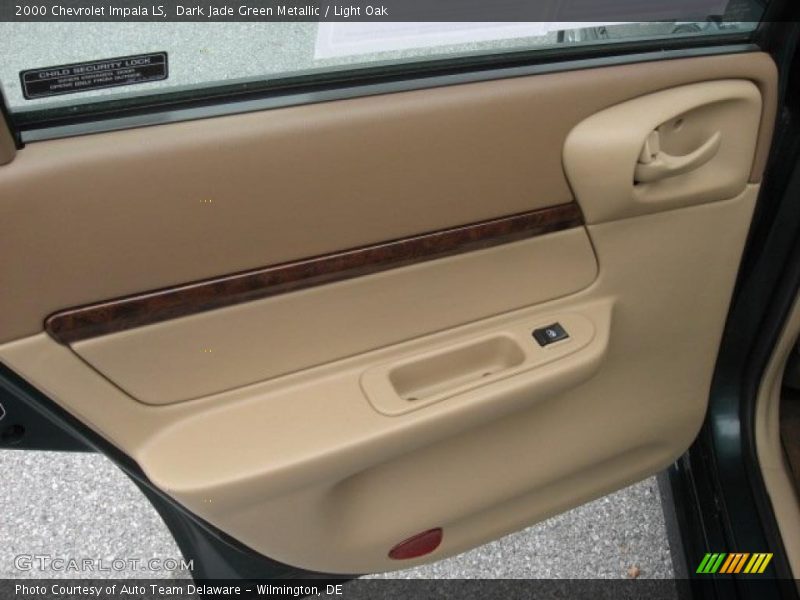 Dark Jade Green Metallic / Light Oak 2000 Chevrolet Impala LS